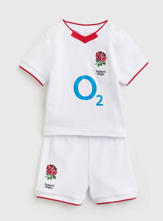 White England Rugby Home Kit 12-18